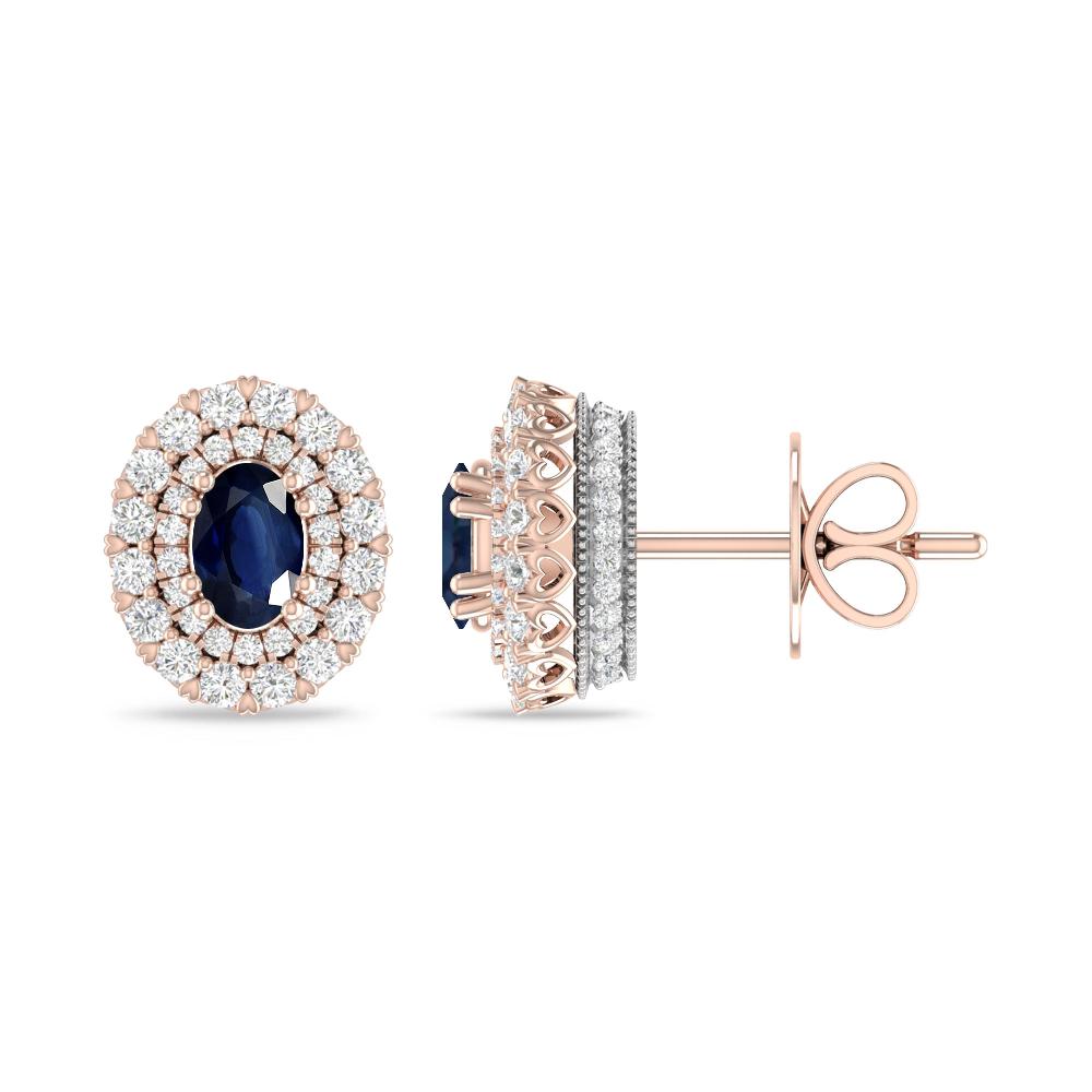 Rose Gold/White Gold - Sapphire