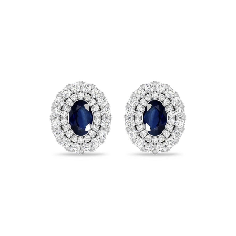 White Gold/Rose Gold - Sapphire