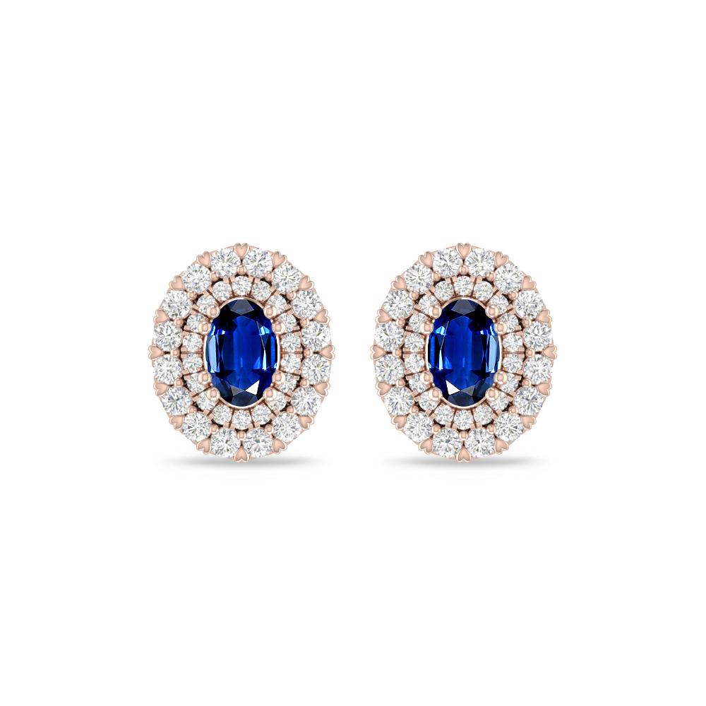 Rose Gold/White Gold - Sapphire