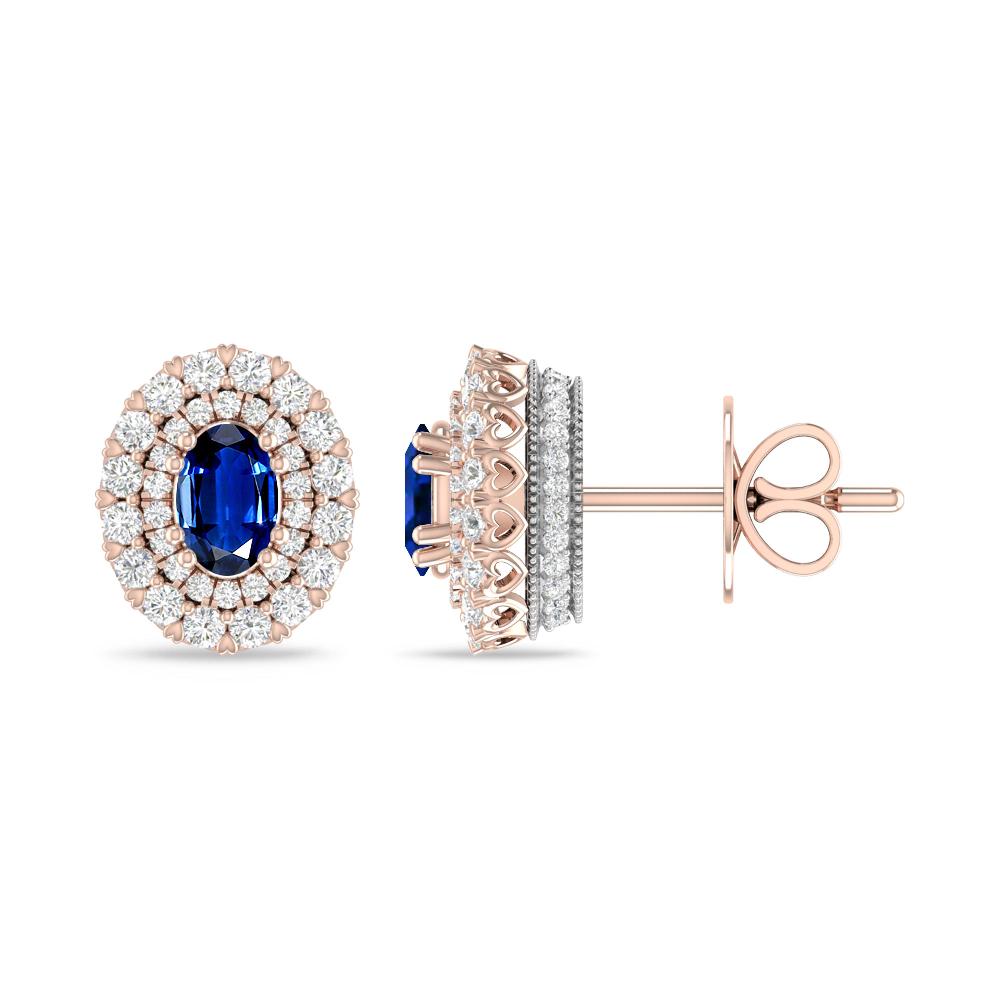 Rose Gold/White Gold - Sapphire