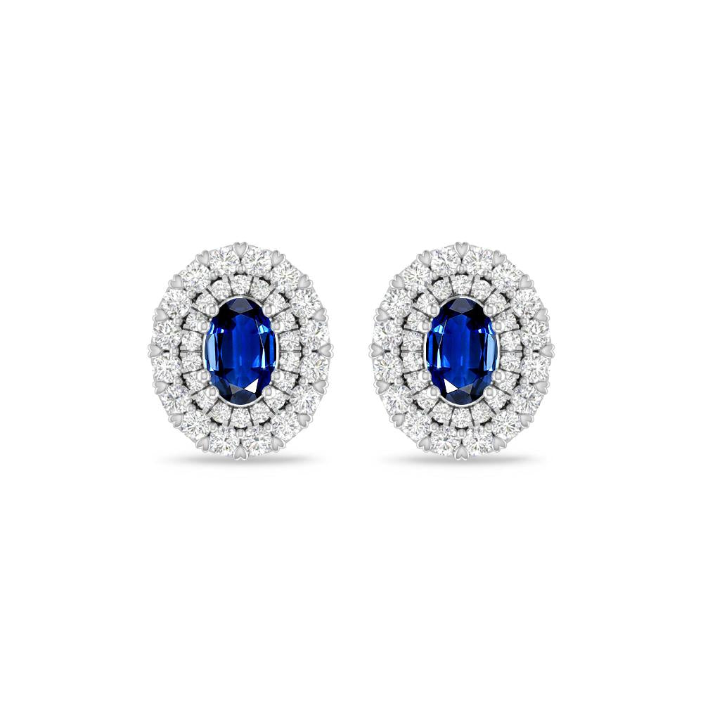 White Gold/Rose Gold - Sapphire