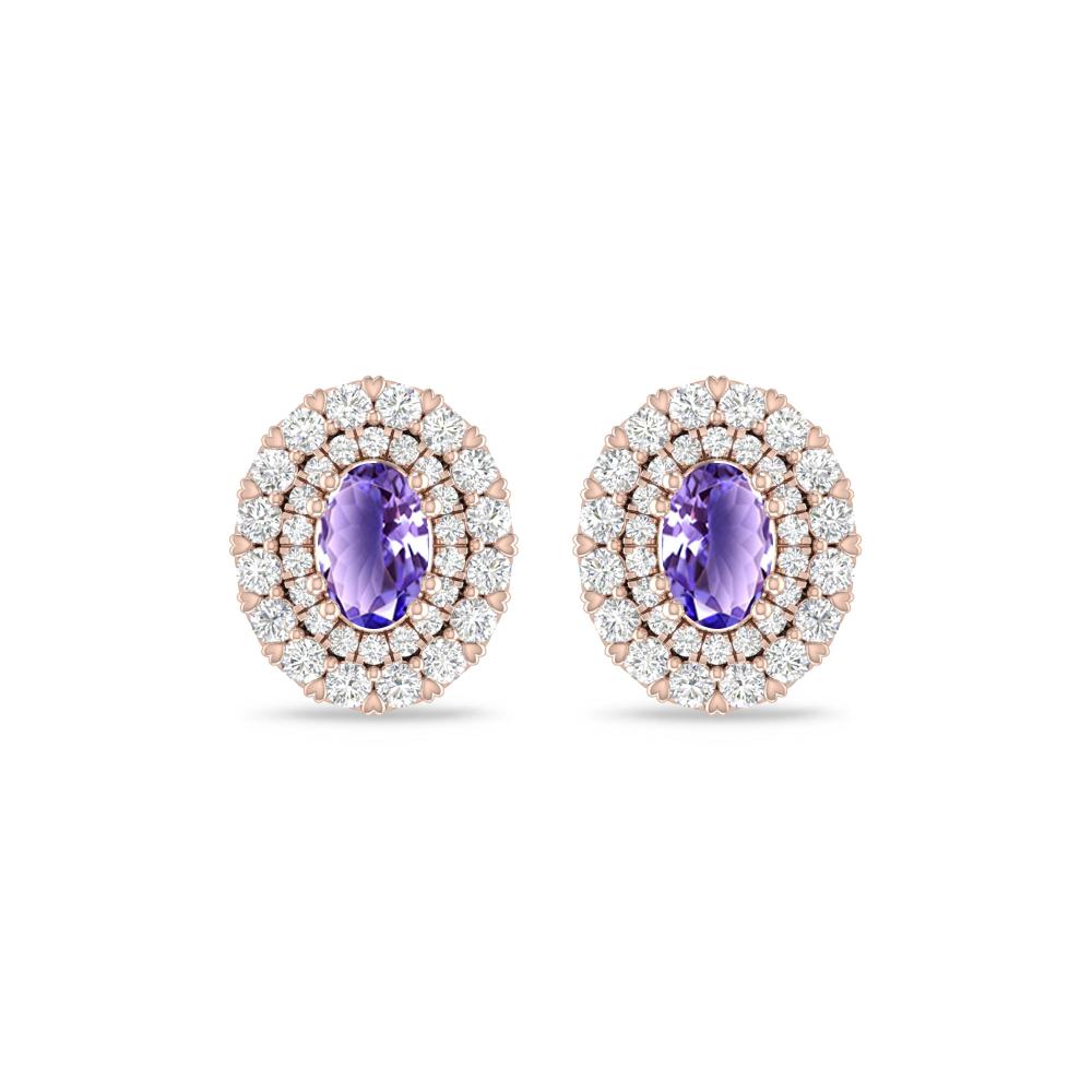 Rose Gold/White Gold - Tanzanite