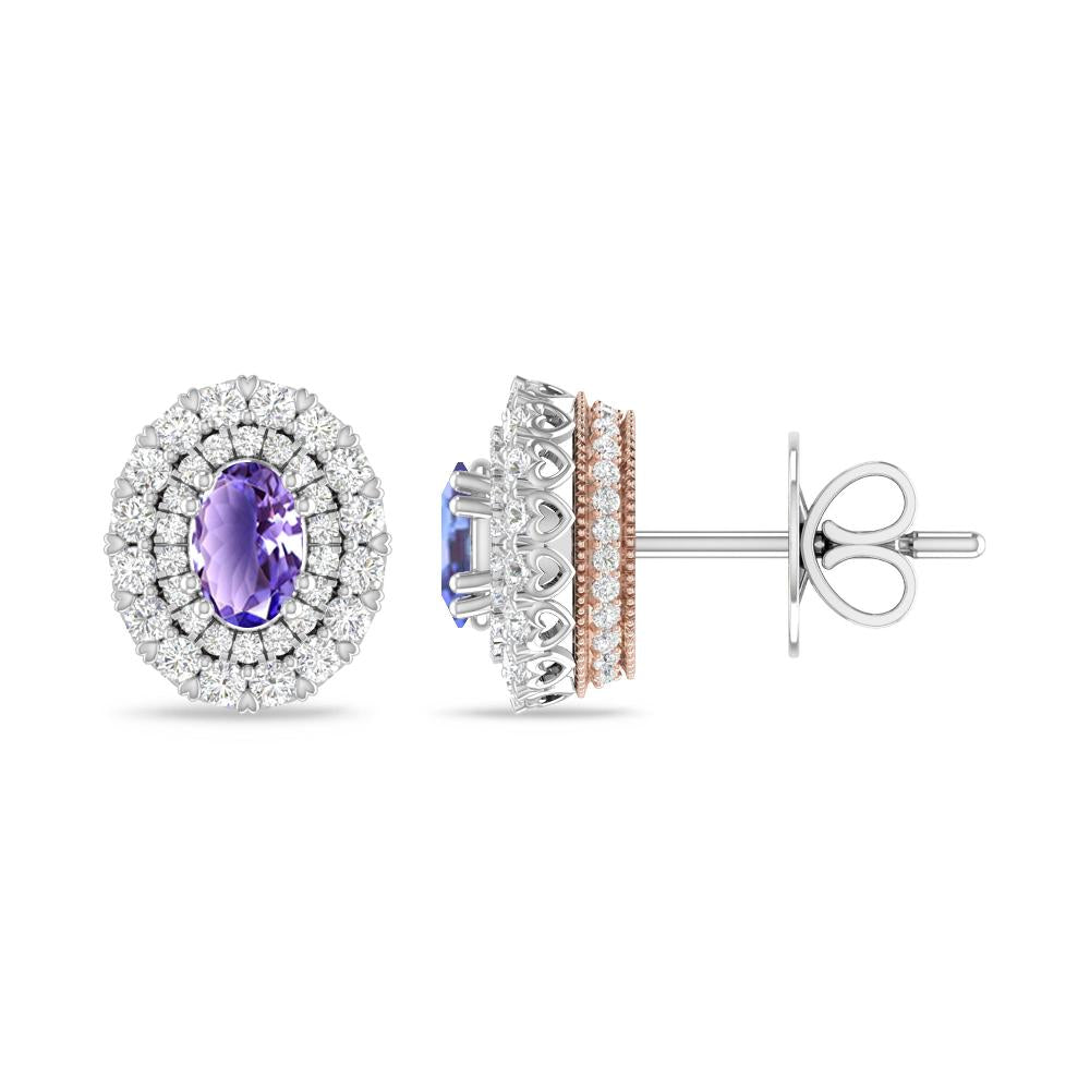 White Gold/Rose Gold - Tanzanite