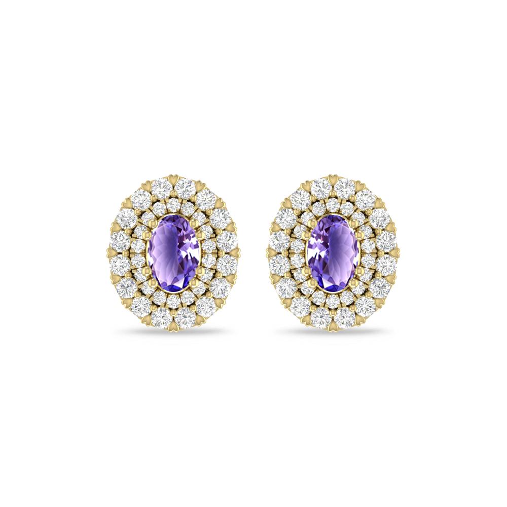 Yellow Gold/White Gold - Tanzanite