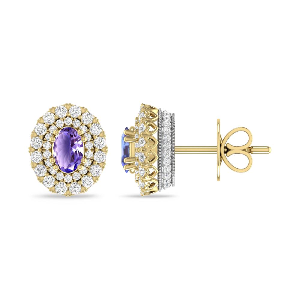 Yellow Gold/White Gold - Tanzanite