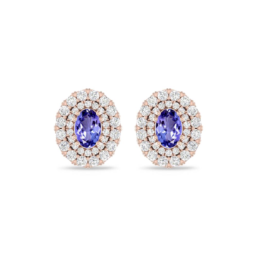 Rose Gold/White Gold - Tanzanite