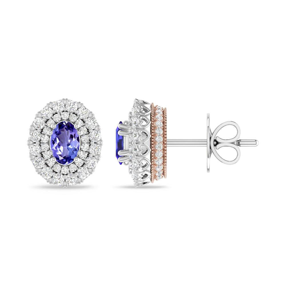 White Gold/Rose Gold - Tanzanite