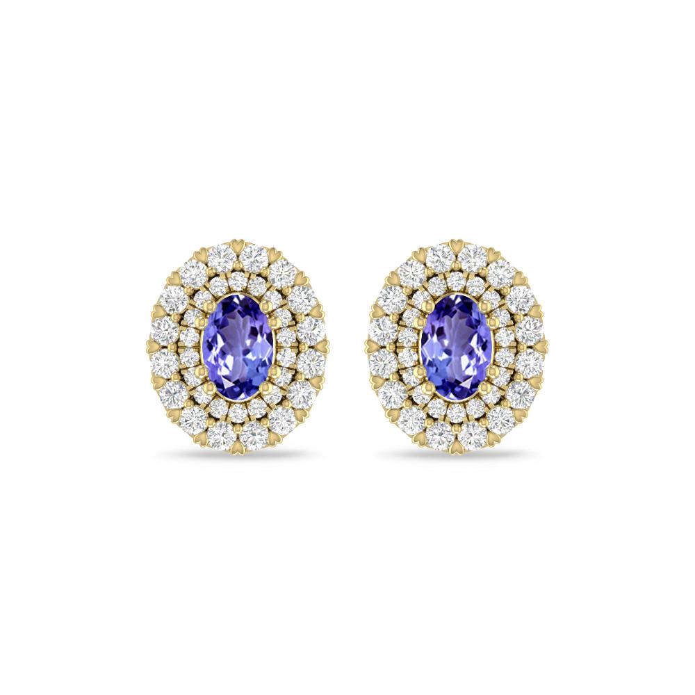 Yellow Gold/White Gold - Tanzanite