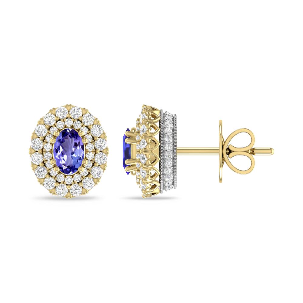 Yellow Gold/White Gold - Tanzanite