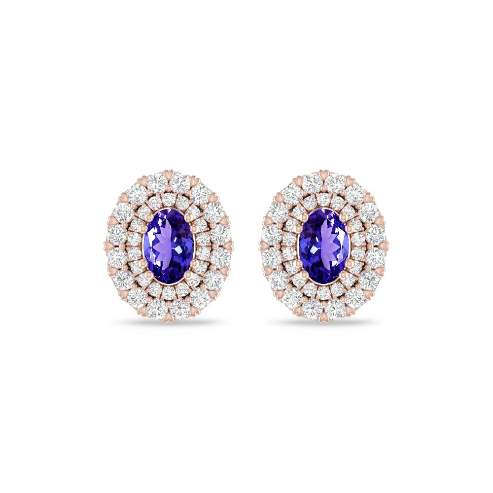 Rose Gold/White Gold - Tanzanite
