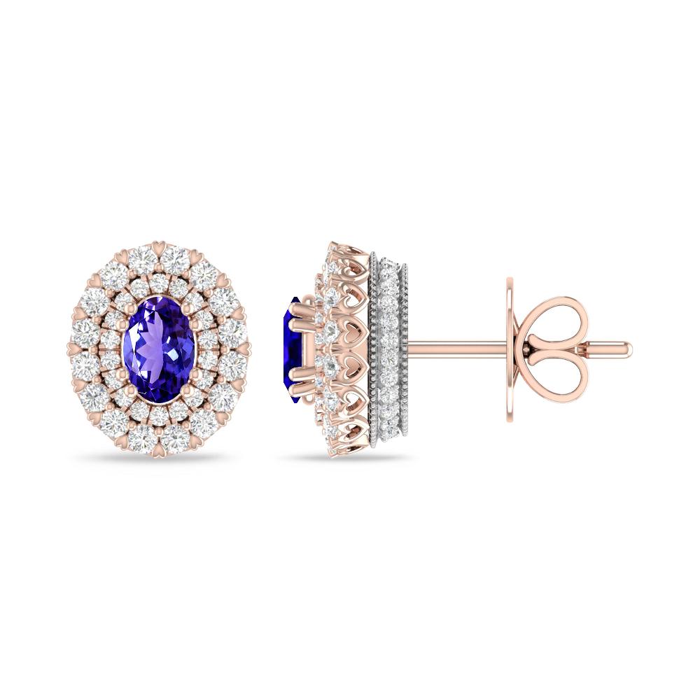 Rose Gold/White Gold - Tanzanite
