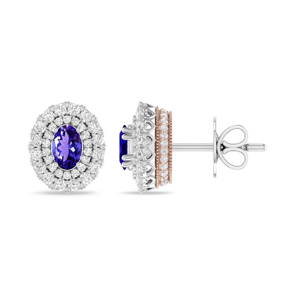 White Gold/Rose Gold - Tanzanite