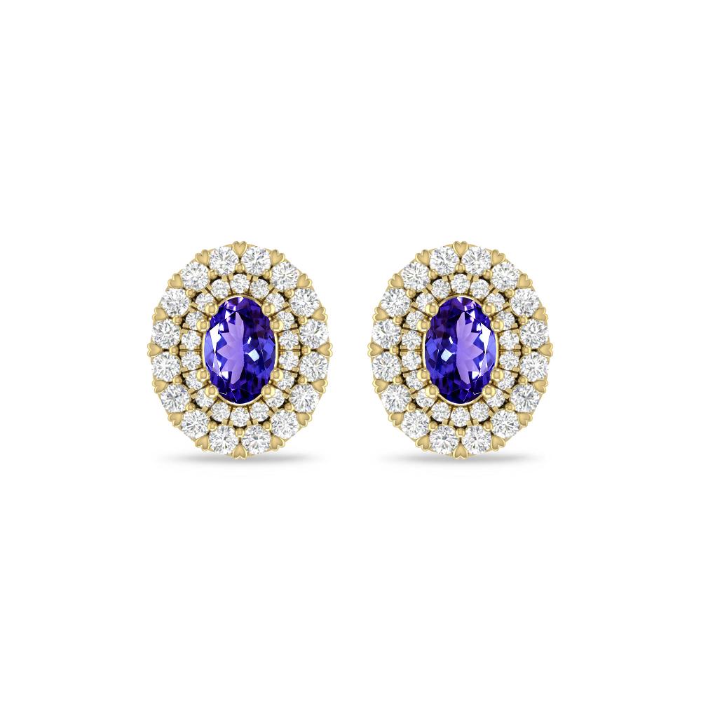 Yellow Gold/White Gold - Tanzanite