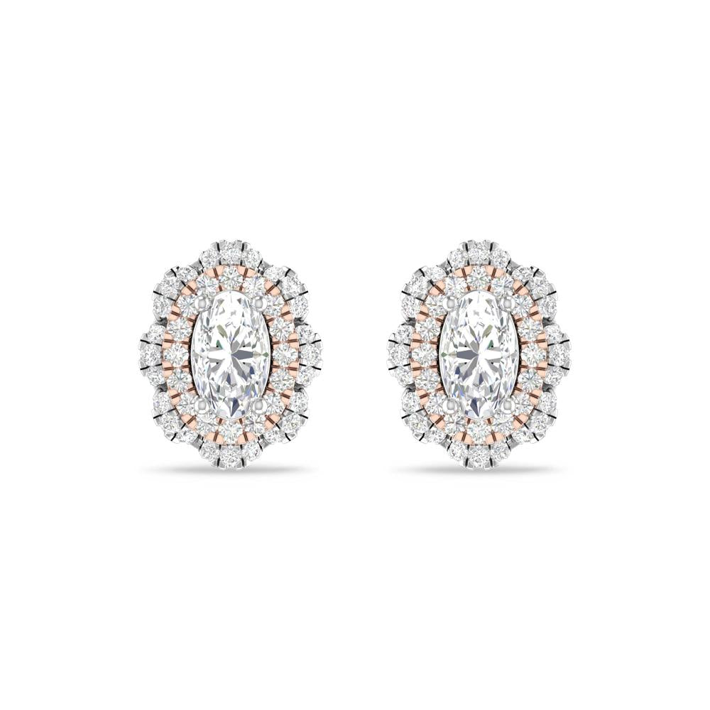 White Gold/Rose Gold - Diamond