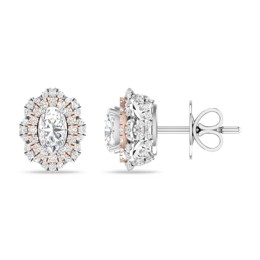 White Gold/Rose Gold - Diamond