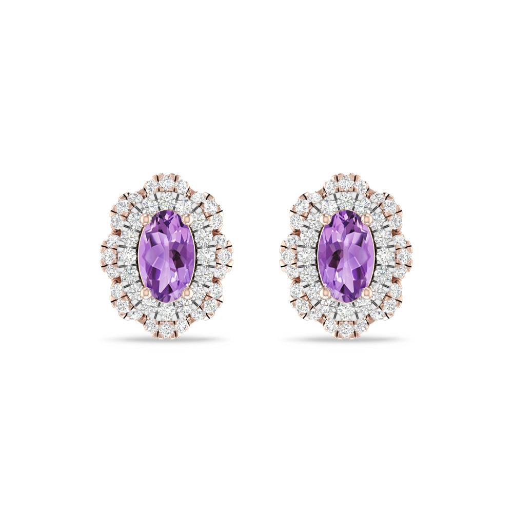 Rose Gold/White Gold - Amethyst
