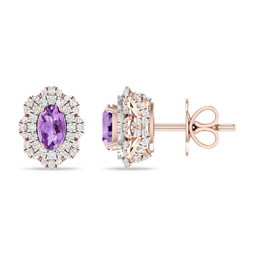 Rose Gold/White Gold - Amethyst