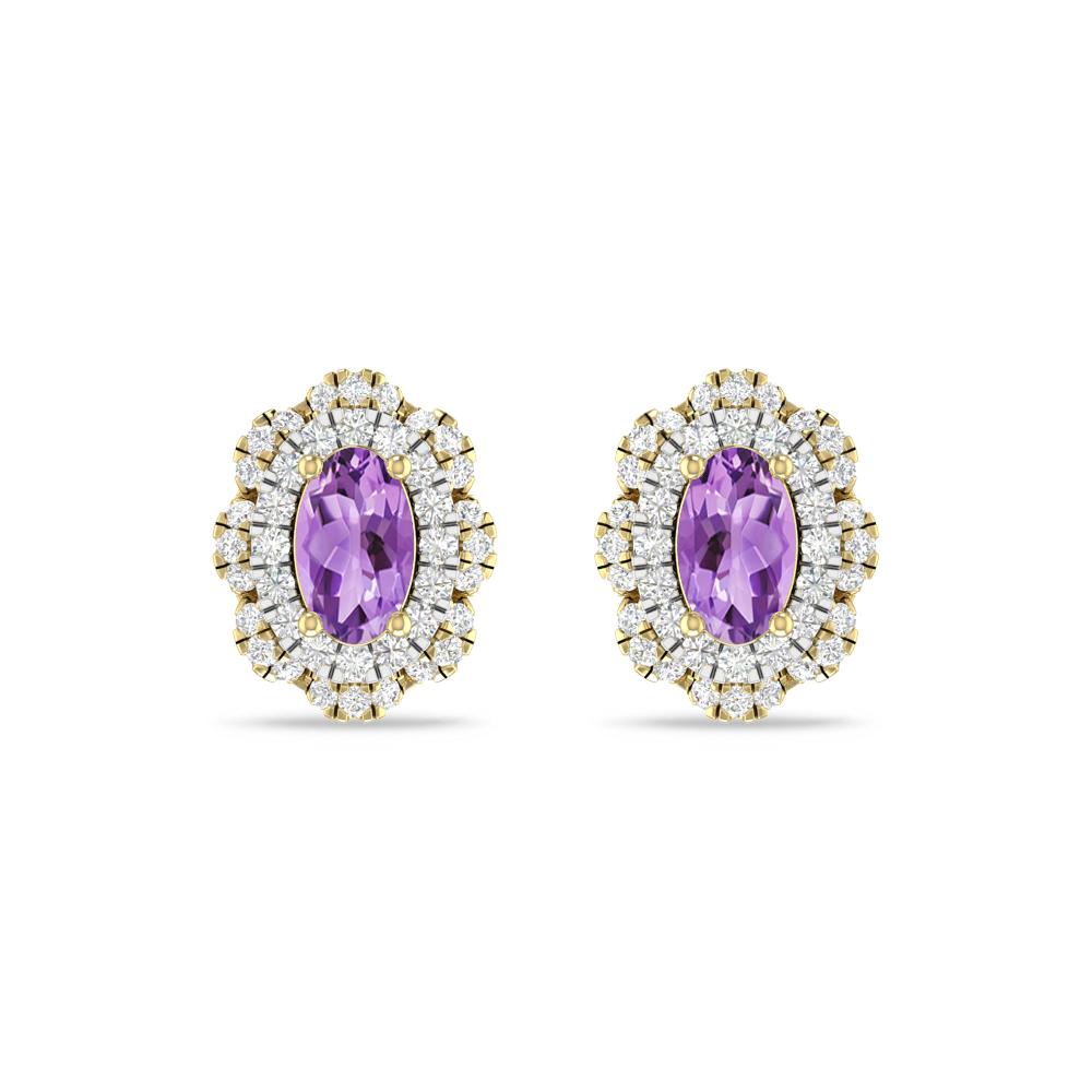 Yellow Gold/White Gold - Amethyst