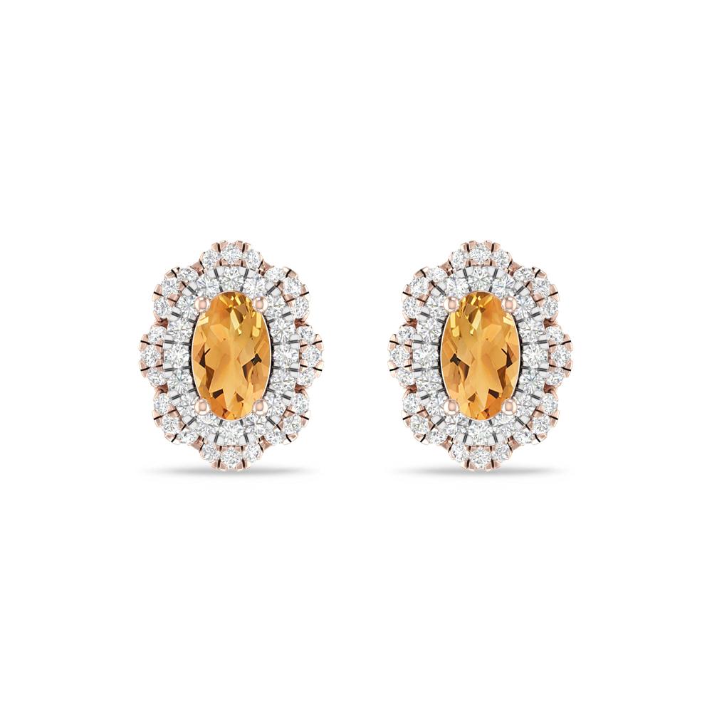 Rose Gold/White Gold - Citrine