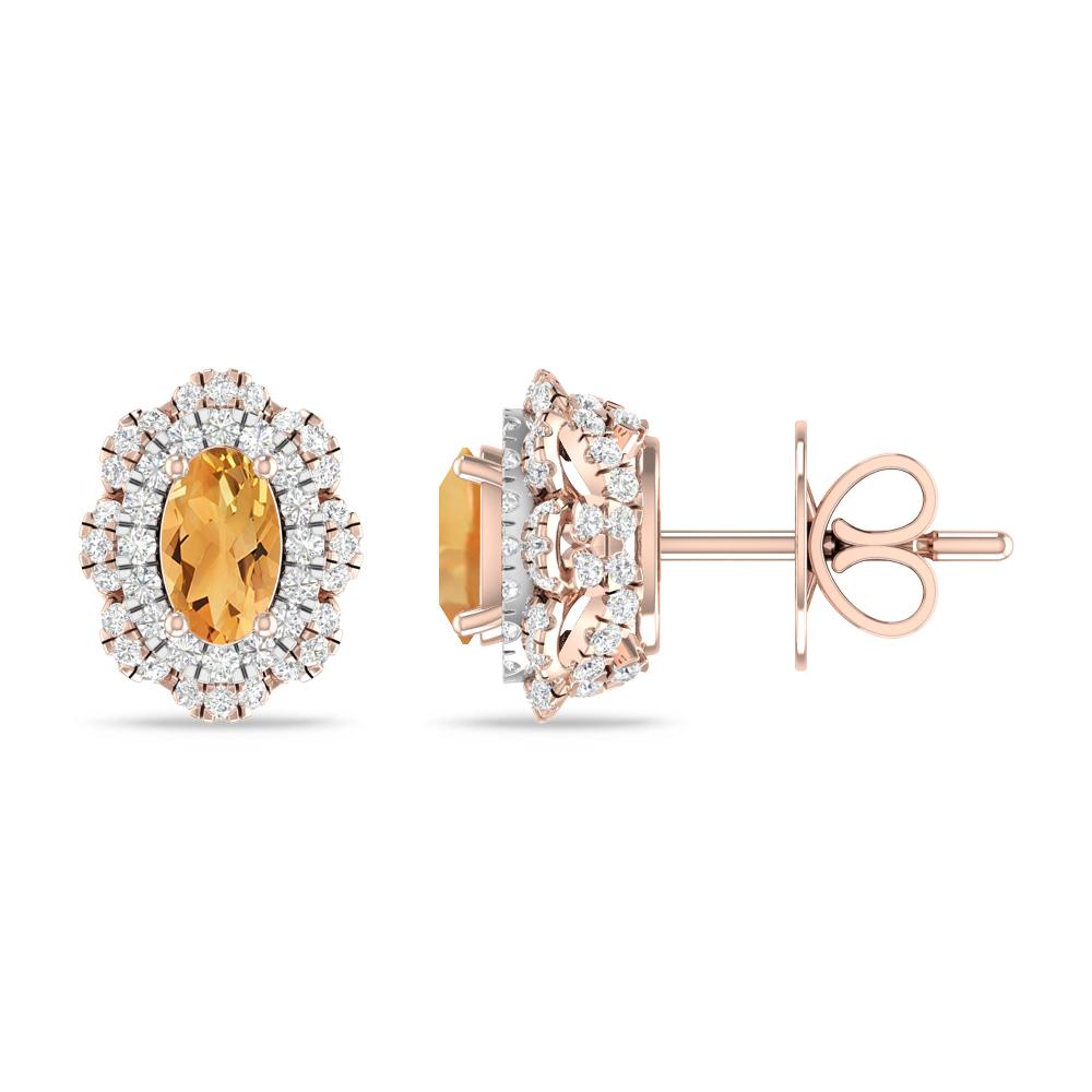 Rose Gold/White Gold - Citrine