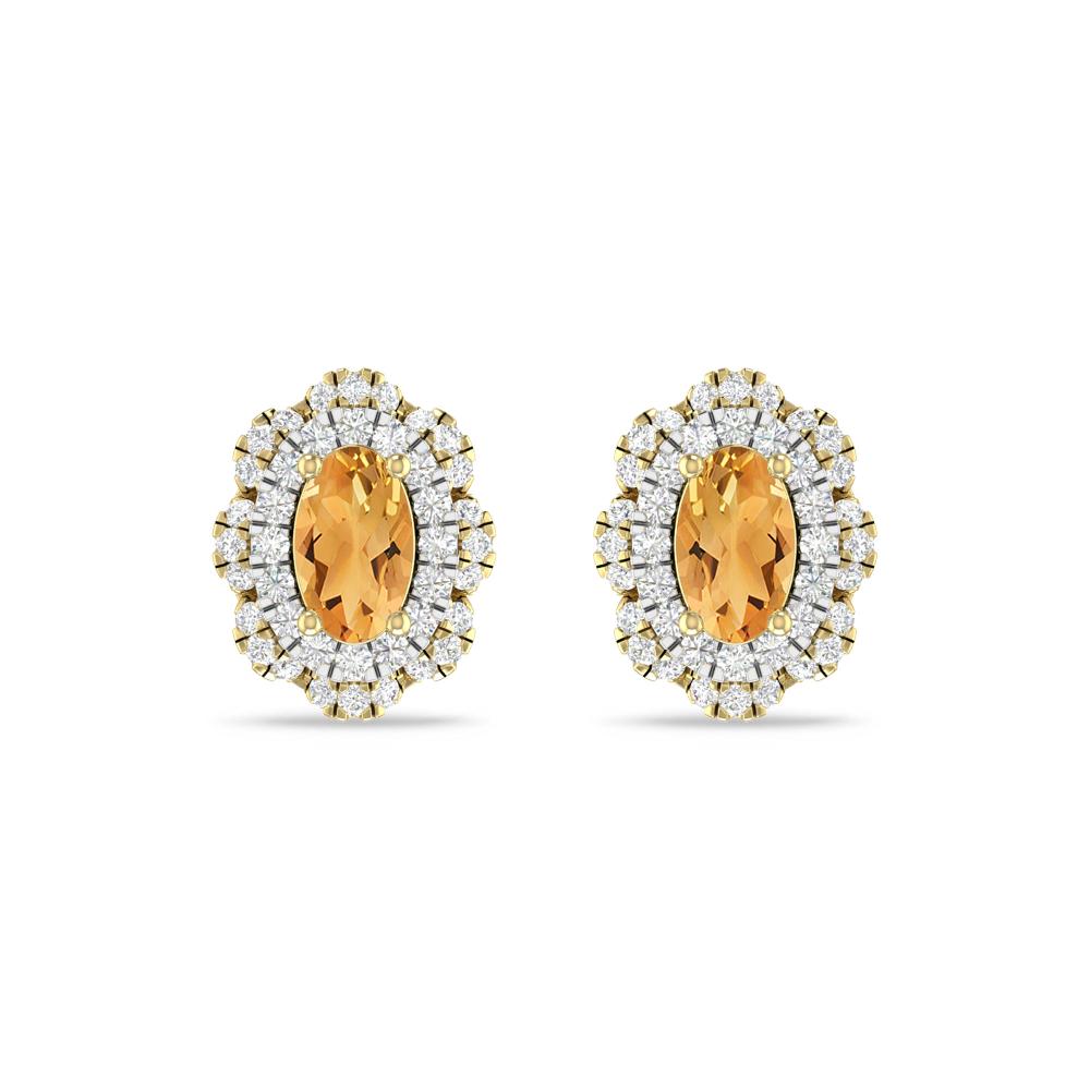 Yellow Gold/White Gold - Citrine