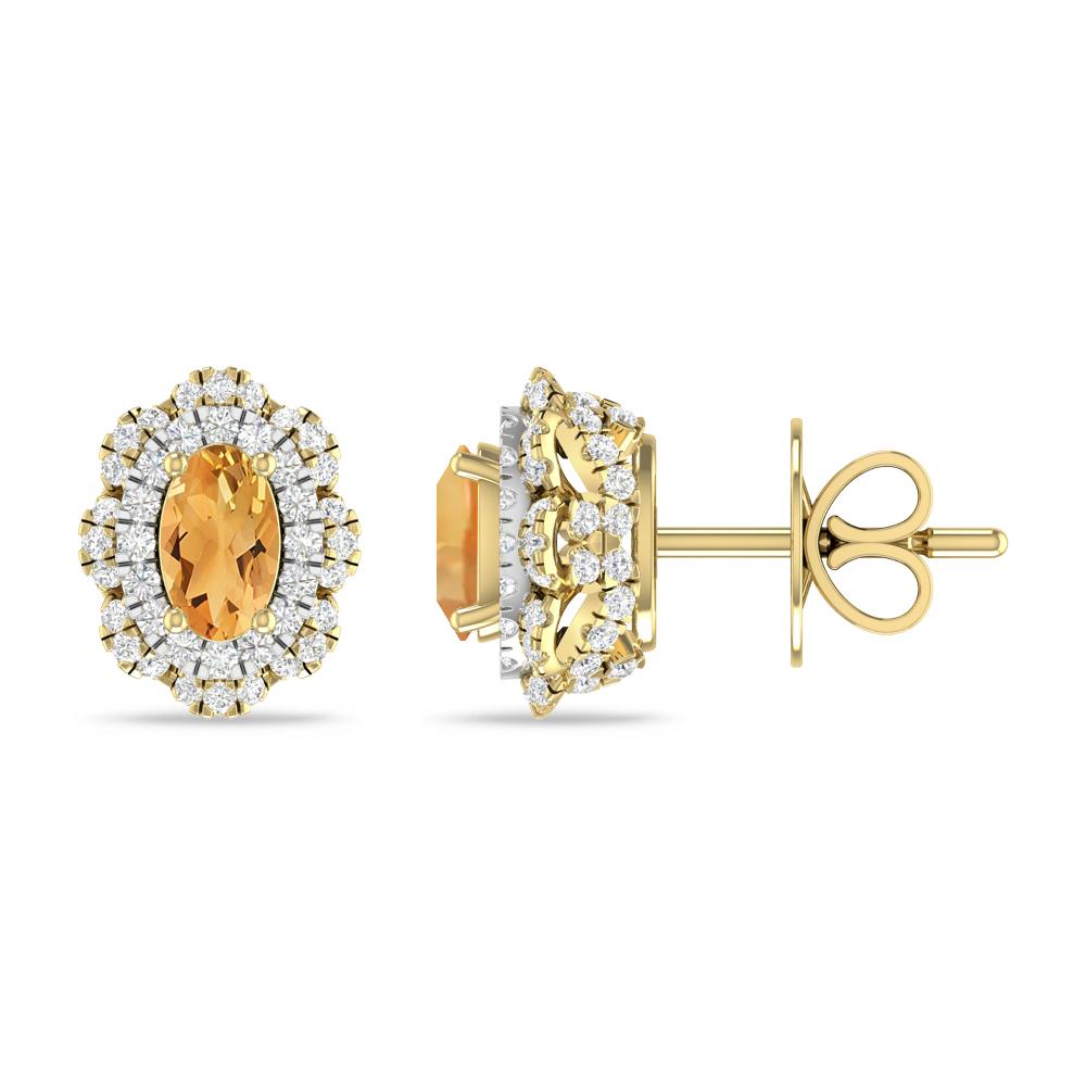 Yellow Gold/White Gold - Citrine