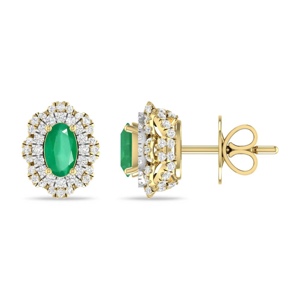 Yellow Gold/White Gold - Emerald