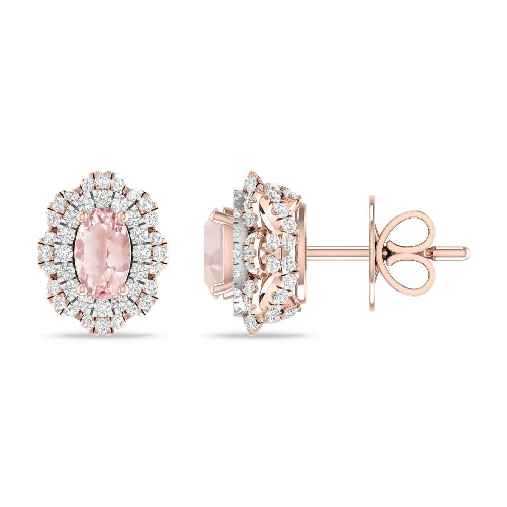 Rose Gold/White Gold - Morganite