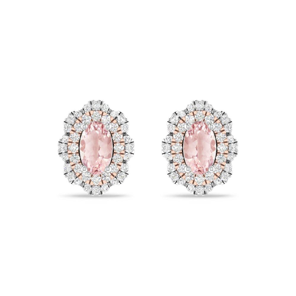 White Gold/Rose Gold - Morganite