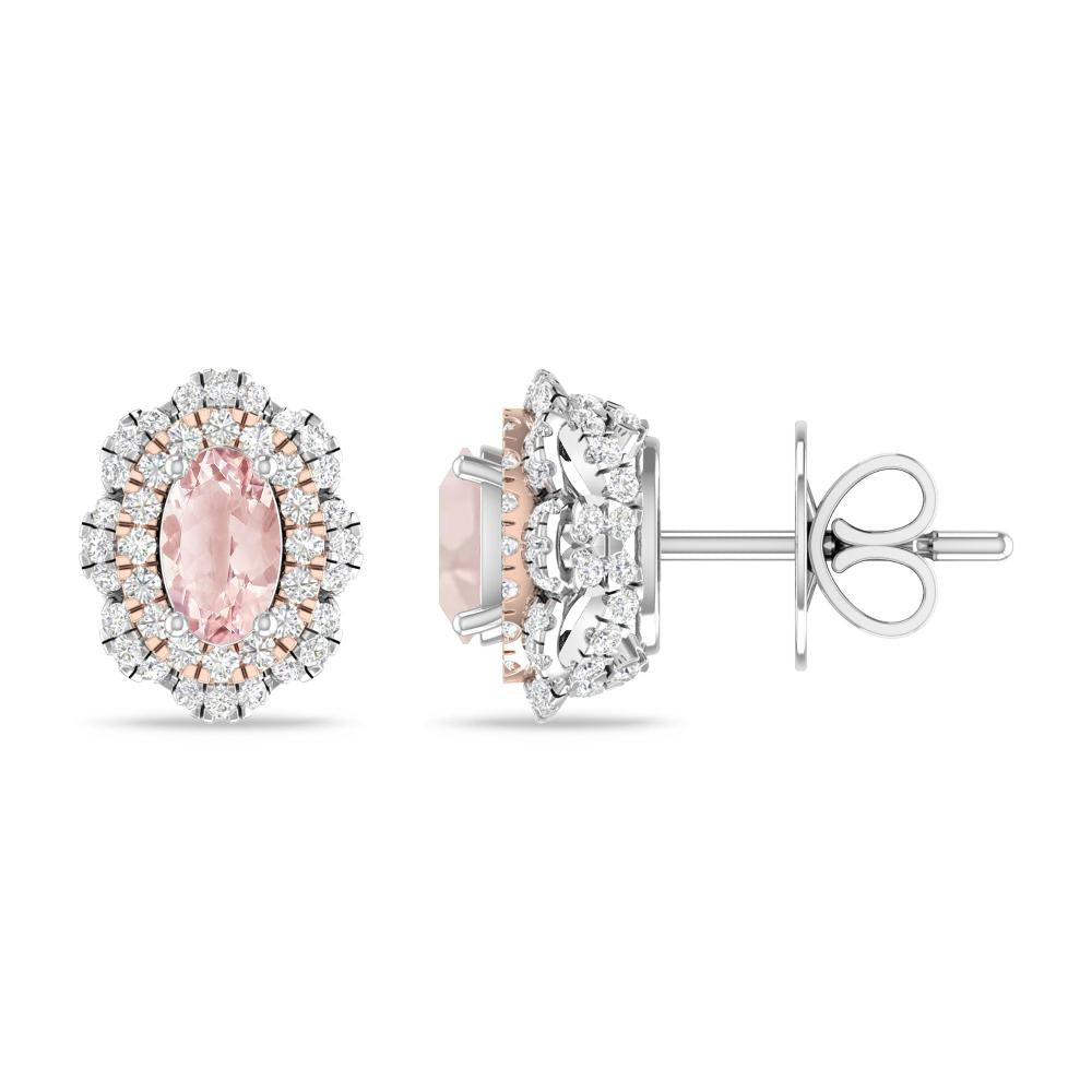 White Gold/Rose Gold - Morganite