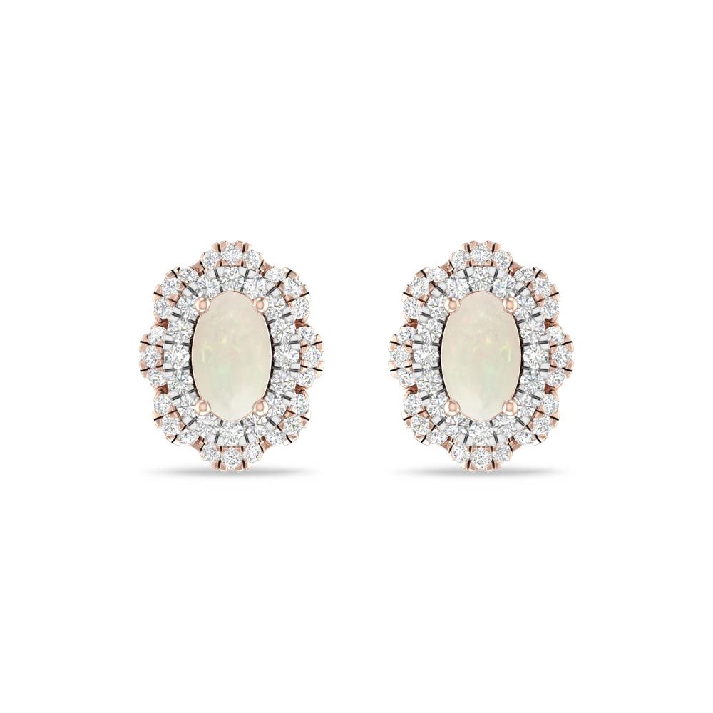 Rose Gold/White Gold - Opal