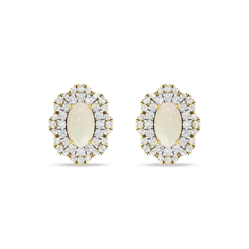 Yellow Gold/White Gold - Opal