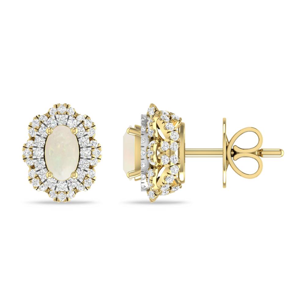 Yellow Gold/White Gold - Opal