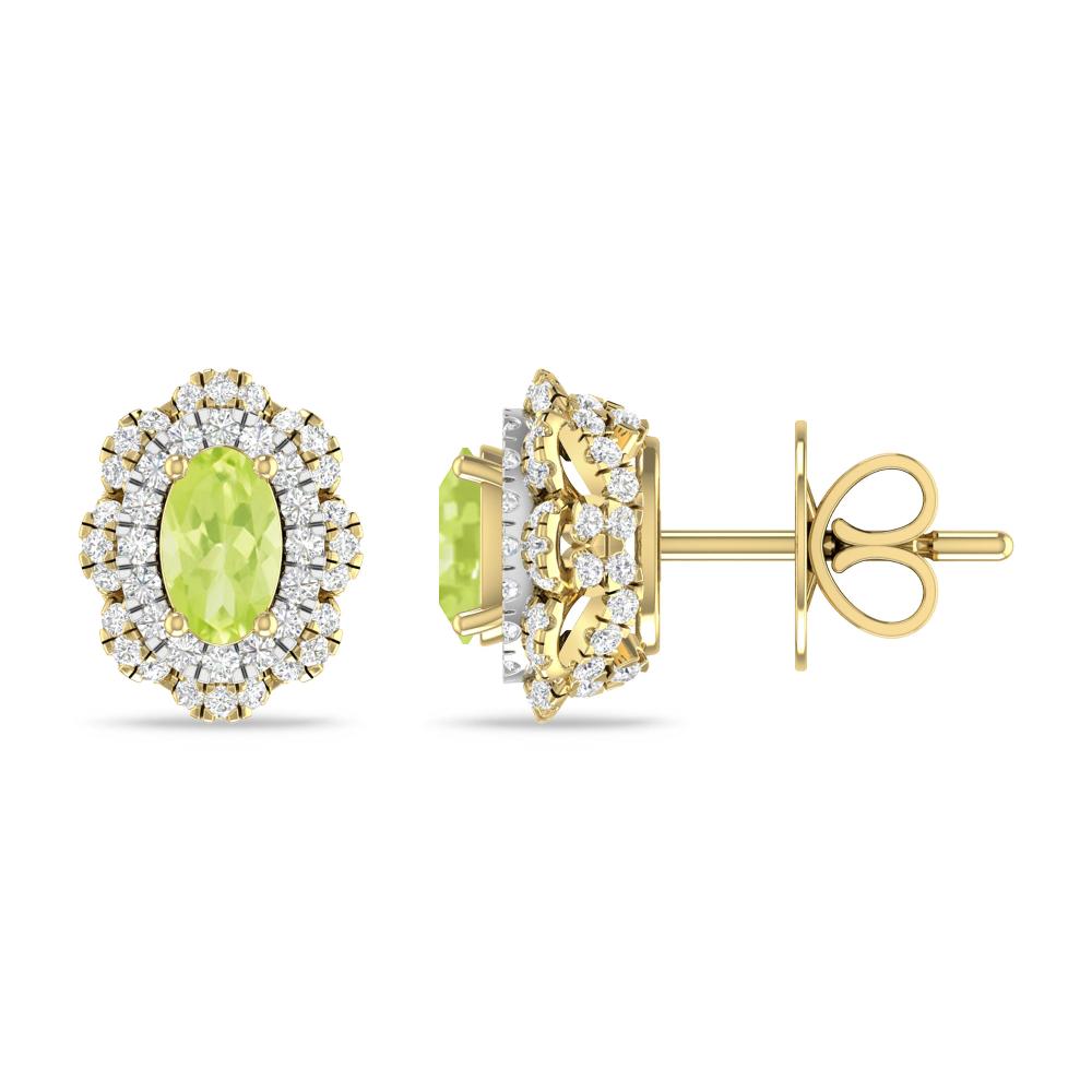 Yellow Gold/White Gold - Peridot