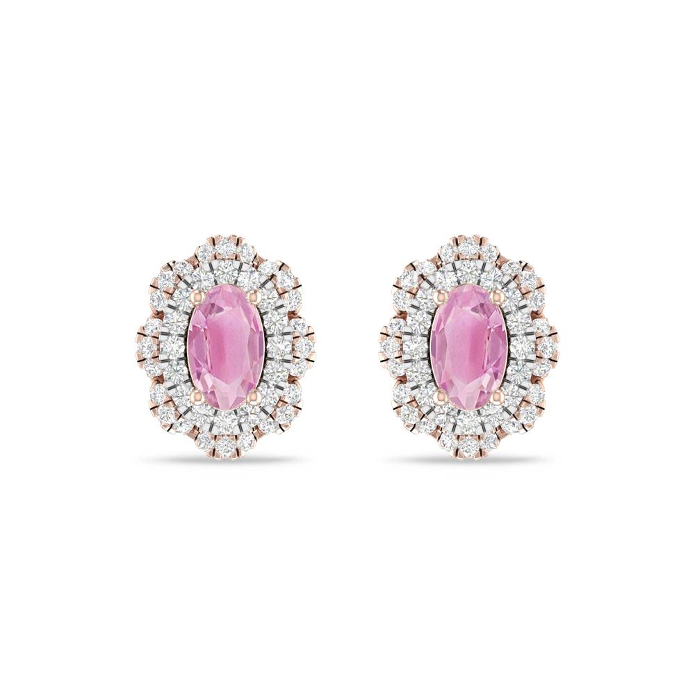 Rose Gold/White Gold - Pink Tourmaline