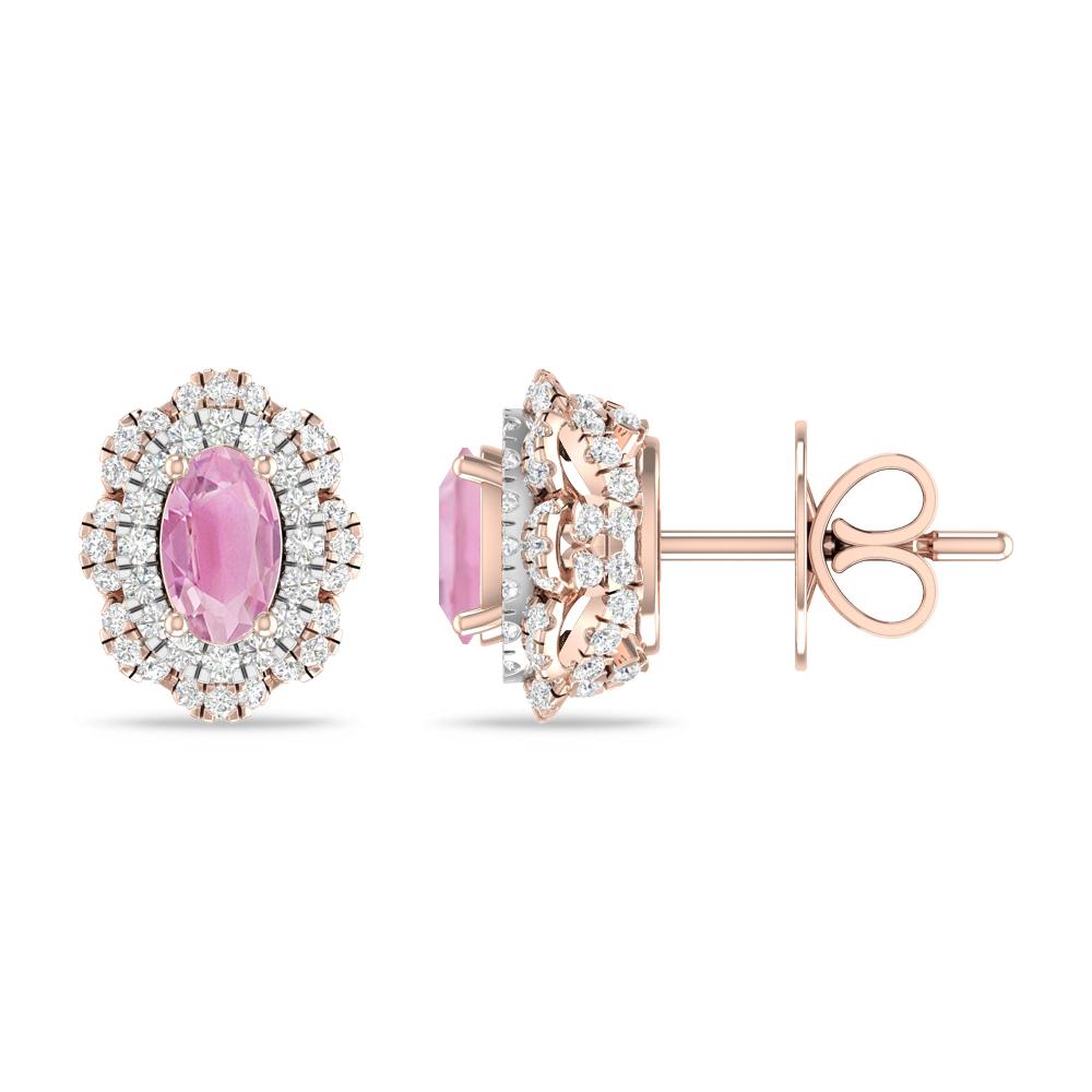Rose Gold/White Gold - Pink Tourmaline