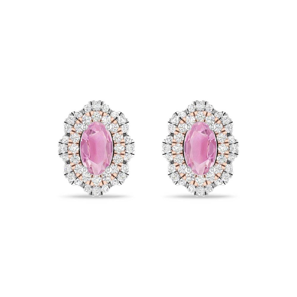 White Gold/Rose Gold - Pink Tourmaline