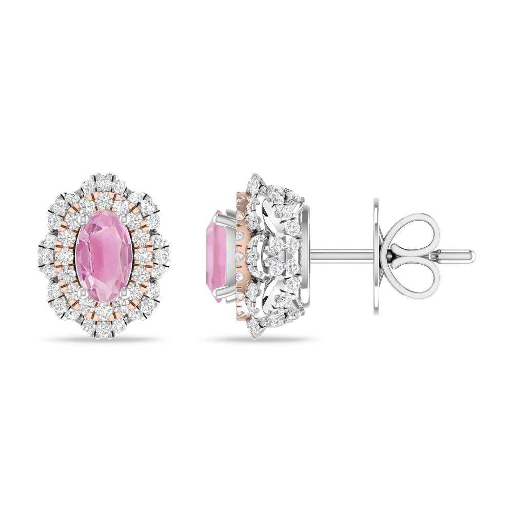 White Gold/Rose Gold - Pink Tourmaline