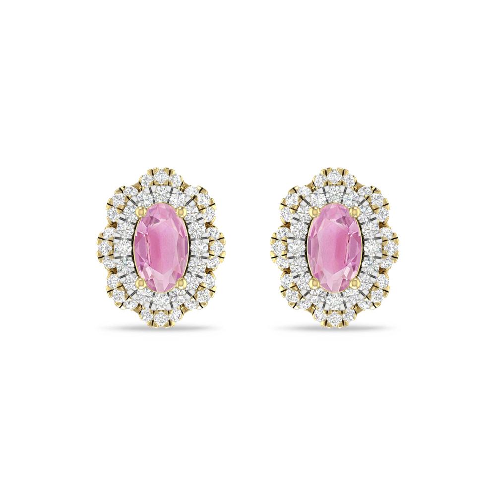 Yellow Gold/White Gold - Pink Tourmaline