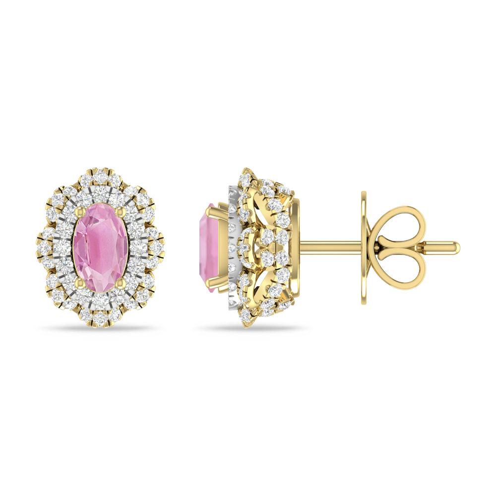 Yellow Gold/White Gold - Pink Tourmaline