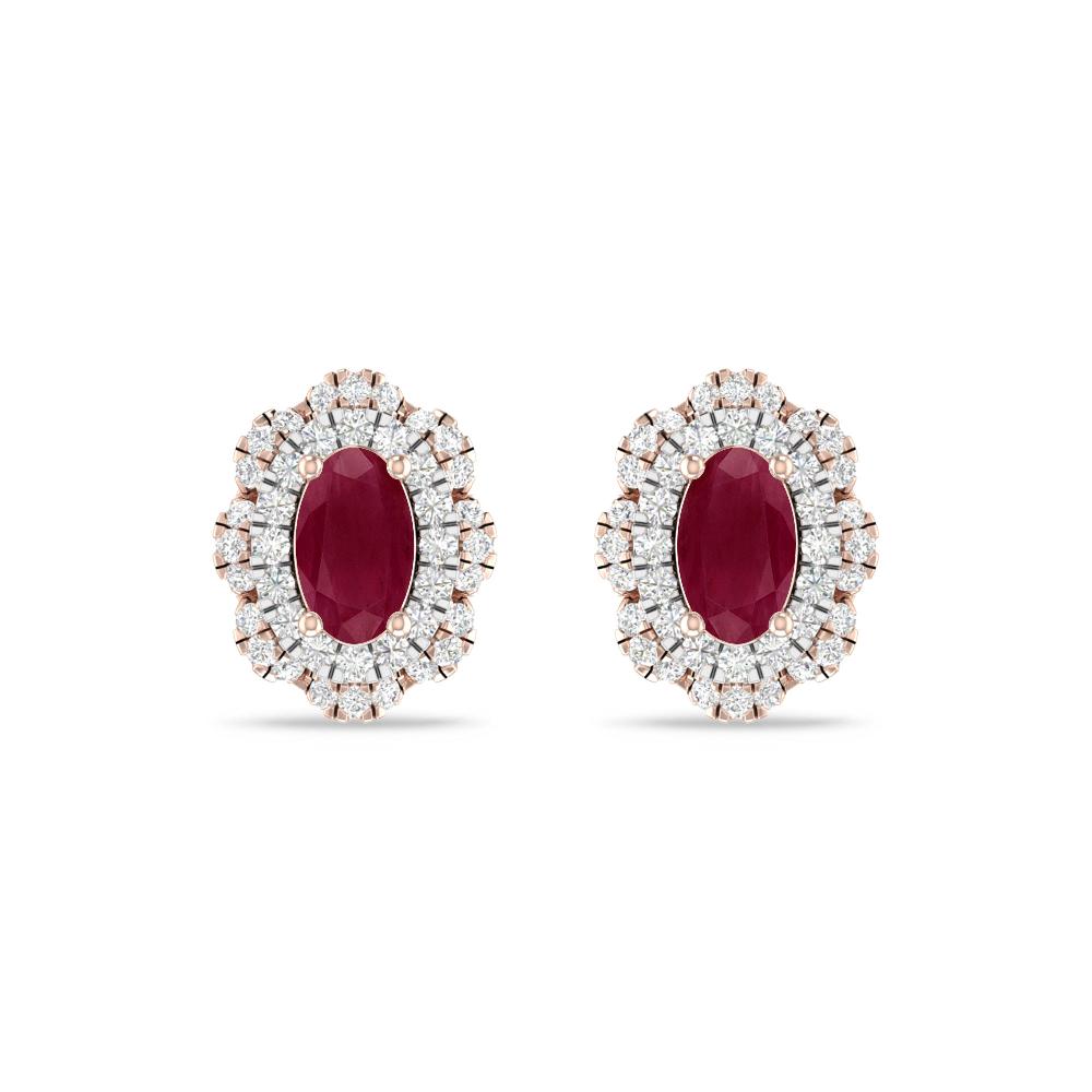 Rose Gold/White Gold - Ruby