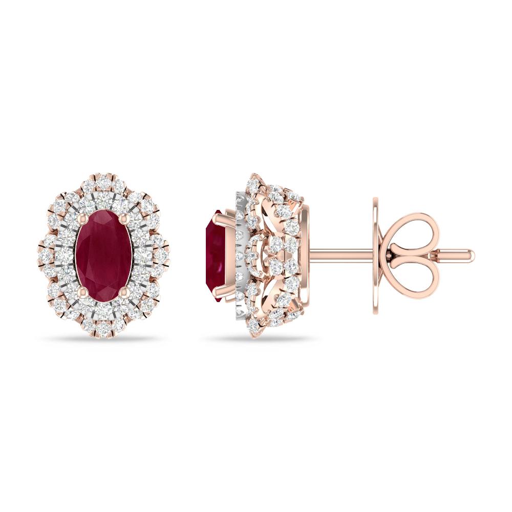 Rose Gold/White Gold - Ruby