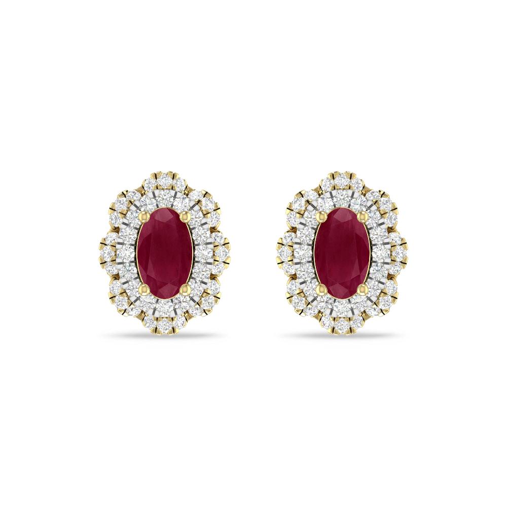 Yellow Gold/White Gold - Ruby