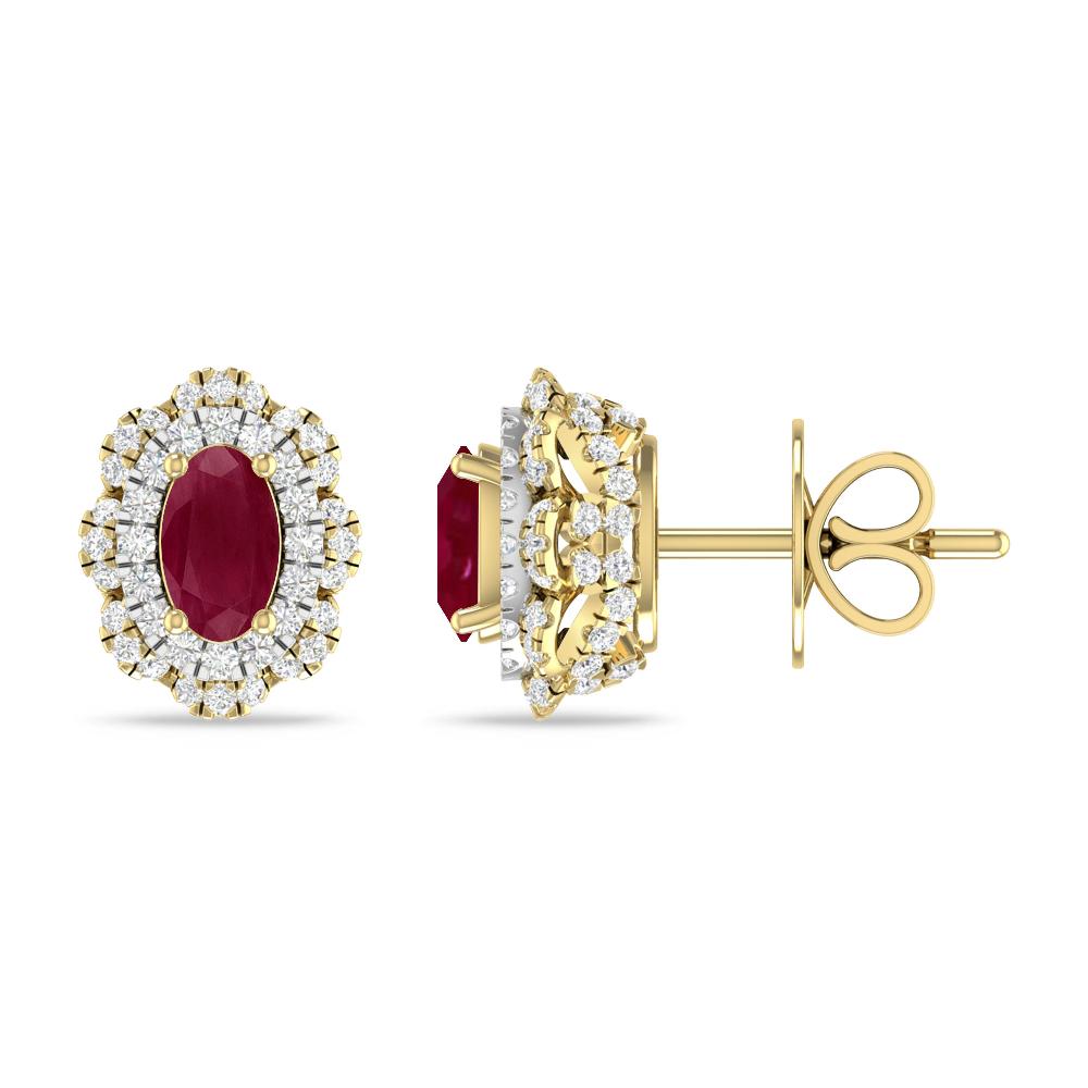 Yellow Gold/White Gold - Ruby