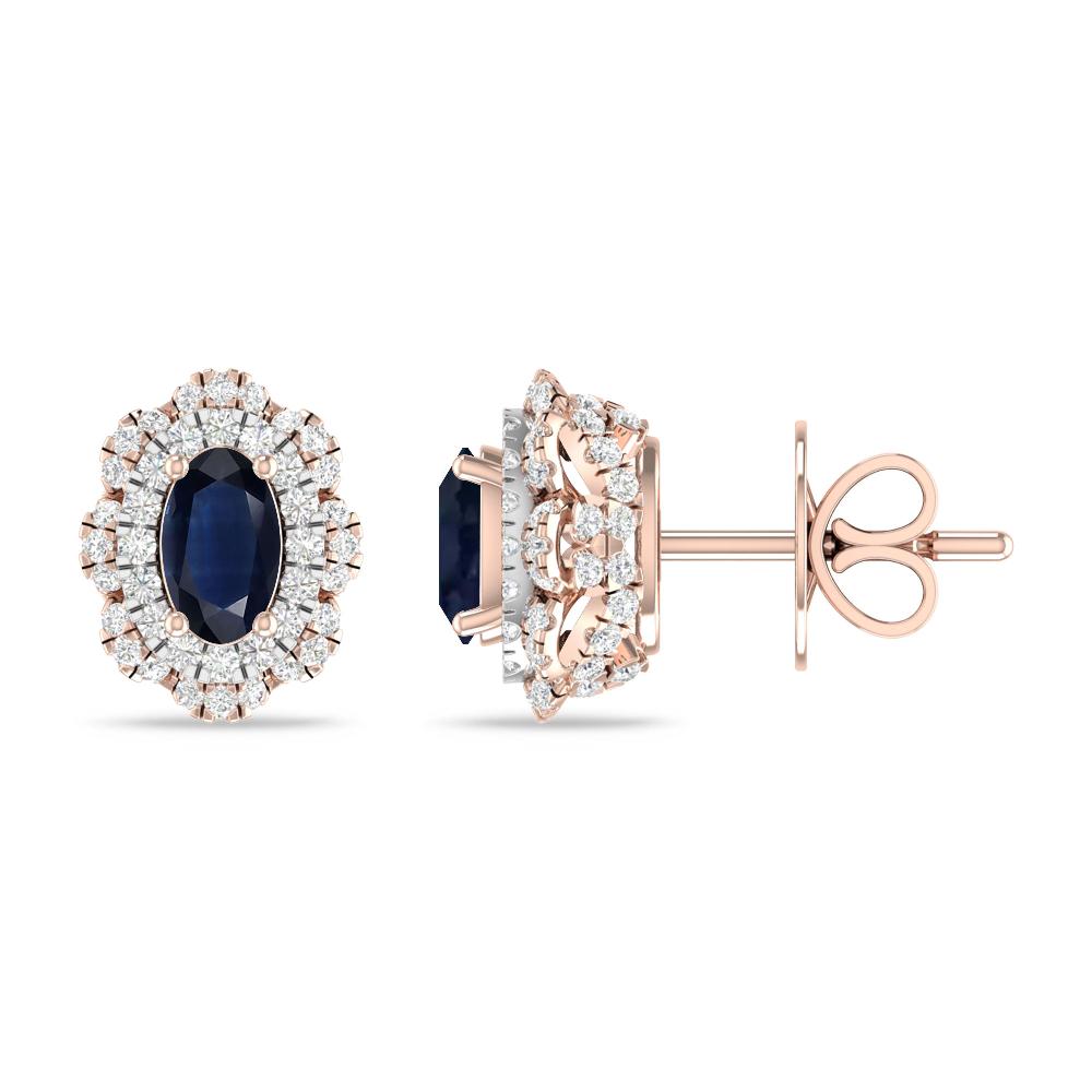 Rose Gold/White Gold - Sapphire
