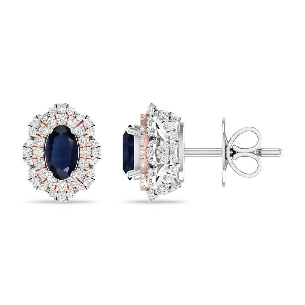 White Gold/Rose Gold - Sapphire
