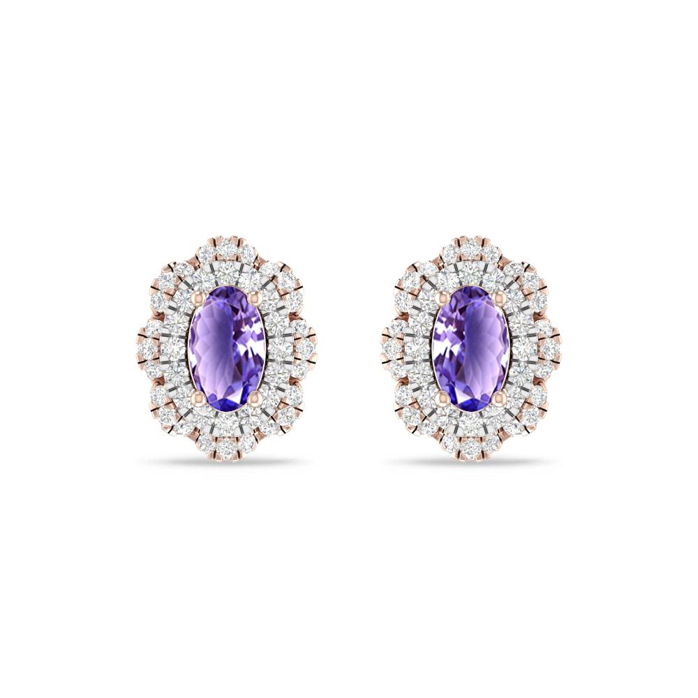 Rose Gold/White Gold - Tanzanite