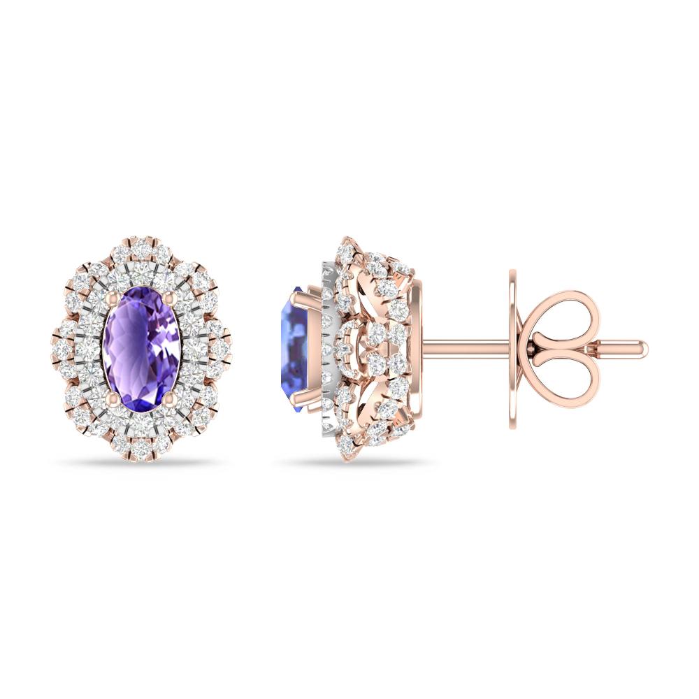 Rose Gold/White Gold - Tanzanite