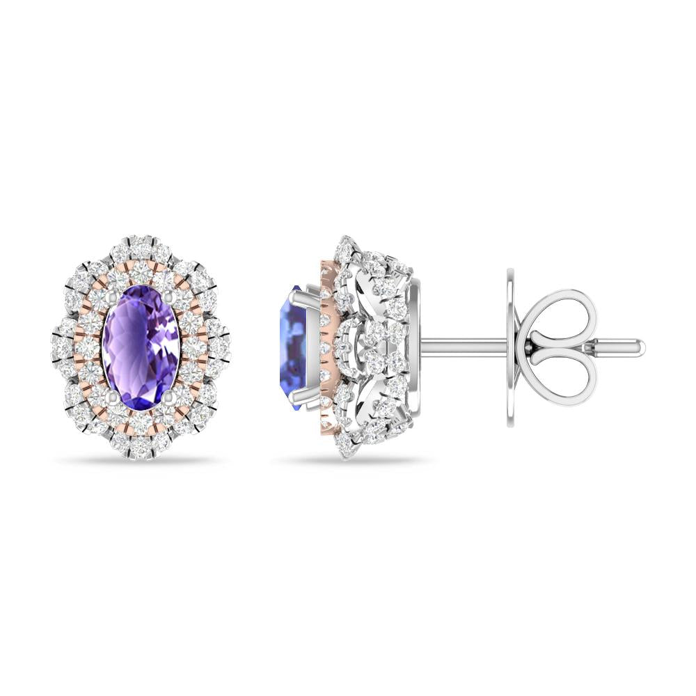 White Gold/Rose Gold - Tanzanite