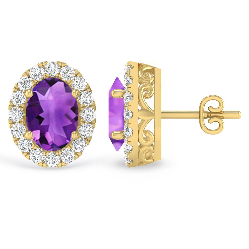 Yellow Gold - Amethyst